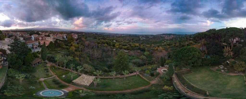 DJI Mini 3 Pro Panorama with the sun covered by clouds