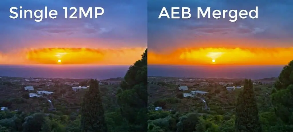 Singel Photo vs AEB Merged
