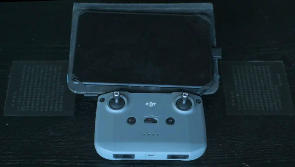 The RC N1 controller with a tablet