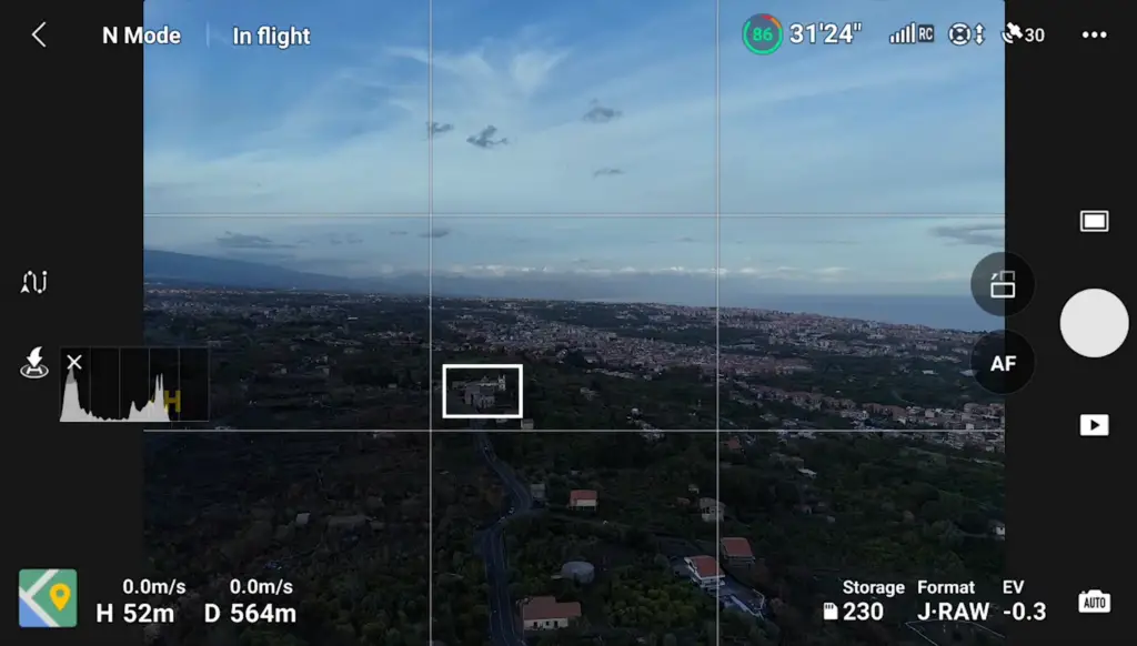 DJI Mini 4 Pro: Shooting a manual panorama