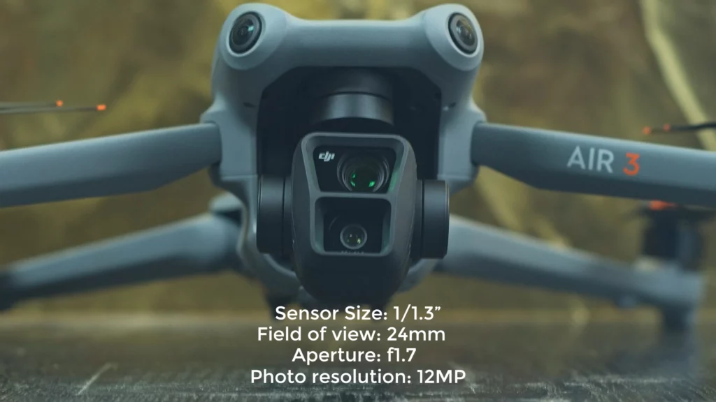 DJI Air 3: Specs of the wide-angle lens