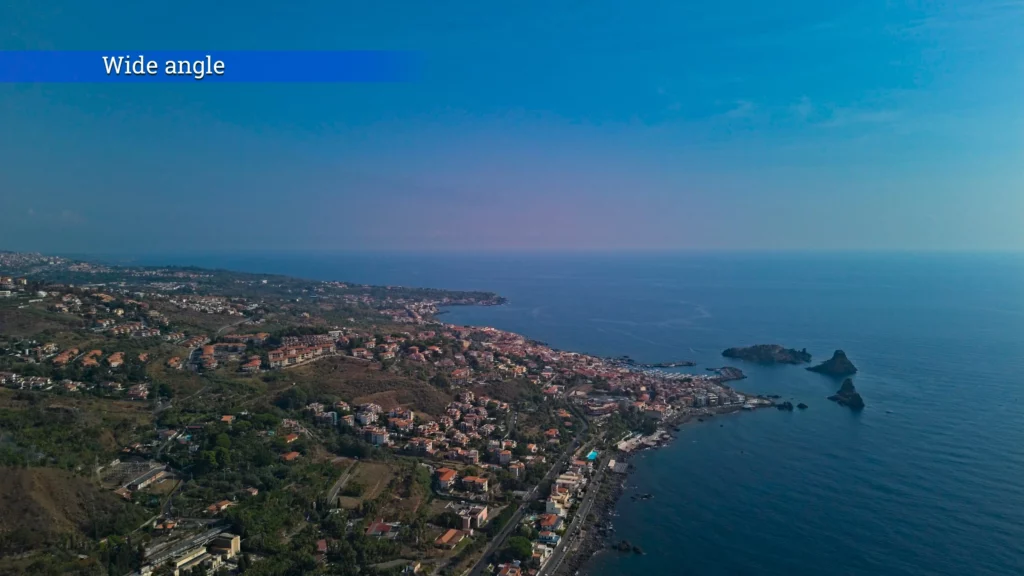 DJI Air 3 wide-angle lens: Acitrezza in Sicily