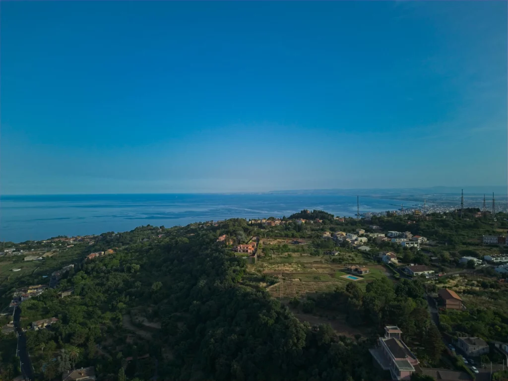 DJI Mini 3 Pro: Hill above Catania bay in East Sicily