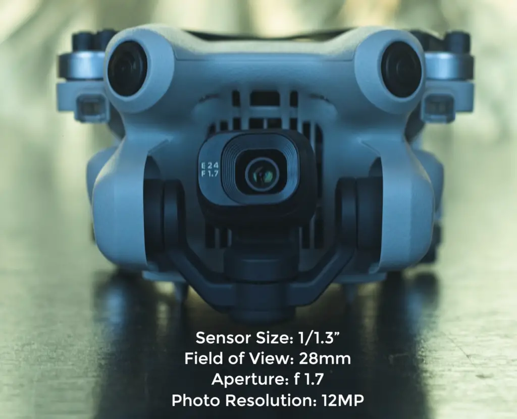 The DJI Mini 4 Pro has the same sensor and lens as the Mini 3 Pro