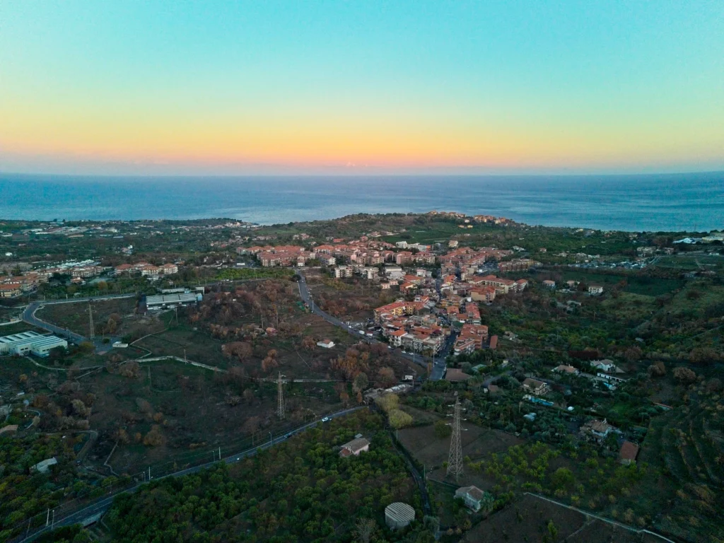 DJI Mini 4 Pro: a village by the Mediterranean Sea in Sicily