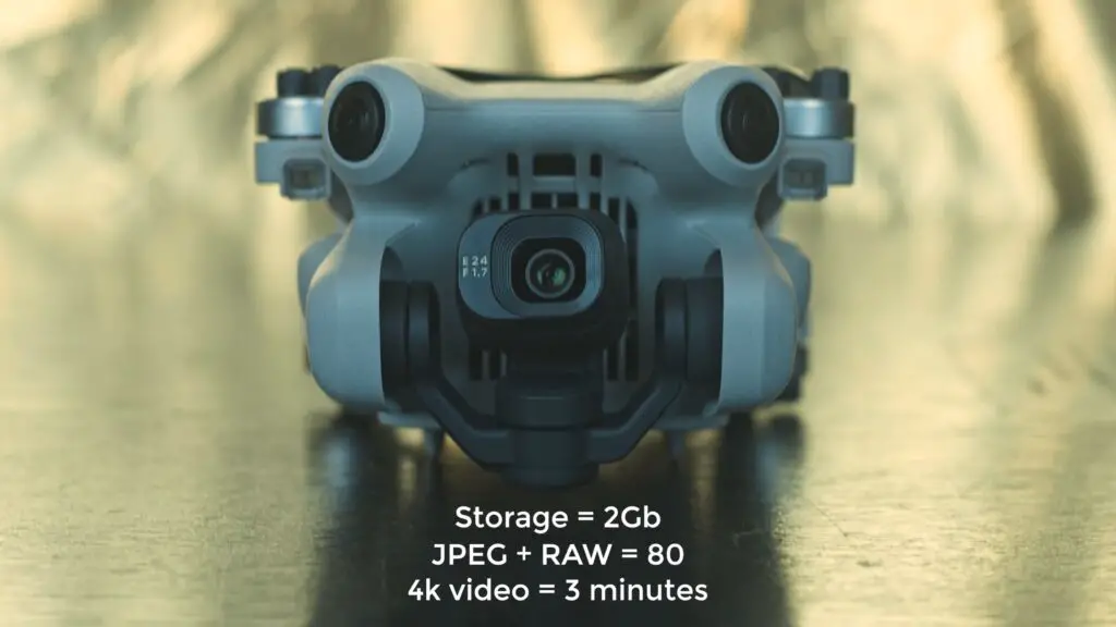 DJI Mini 4 Pro Internal storage (Photo by Vicvideopic)